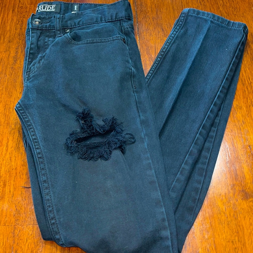 Rude Skinny Black Skinny Jeans